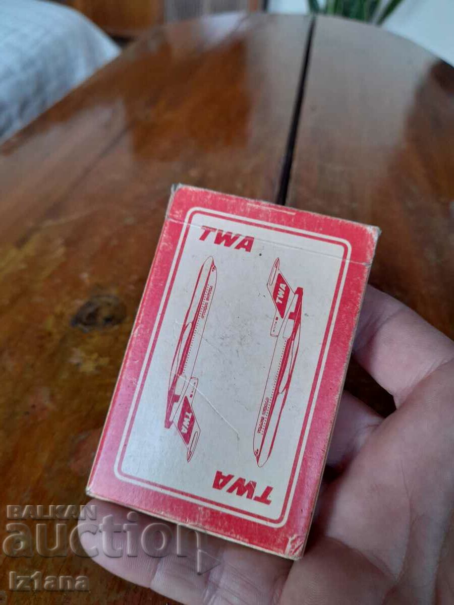 Old TWA playing cards with price 30.00 BGN | € 15.34 Old TWA playing cards with price 30.00 BGN | € 15.34