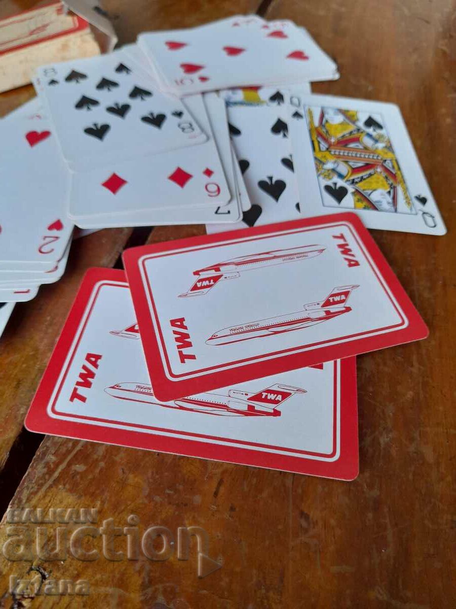 Old TWA playing cards - 6 Old TWA playing cards - 6