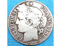 France 1 Franc 1881 Marianne Silver