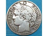 Franța 1 Franc 1872 Marianne Argint