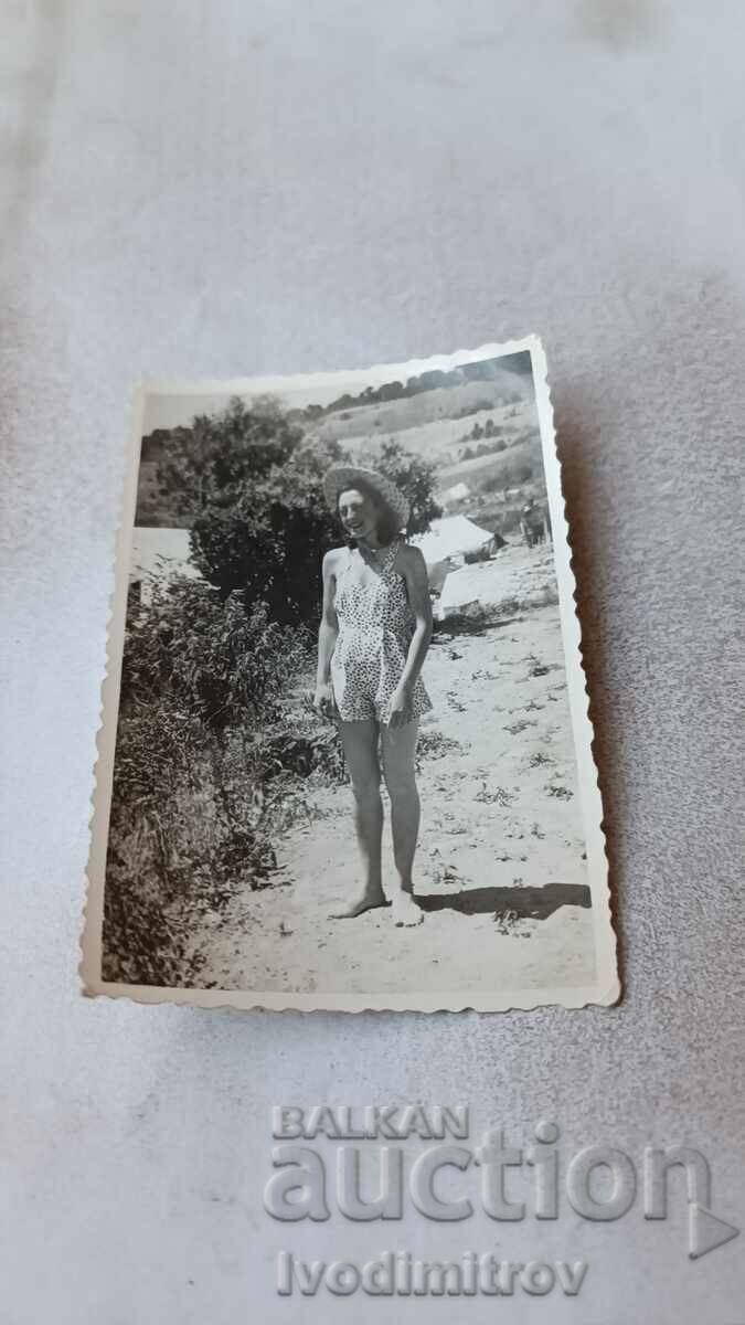 Photo Golden Sands Young Girl 1950