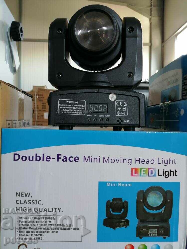 5 LED Moving Head Double - Disco Effect type BEAM moving - 5 5 LED Moving Head Double - Disco Effect type BEAM moving - 5