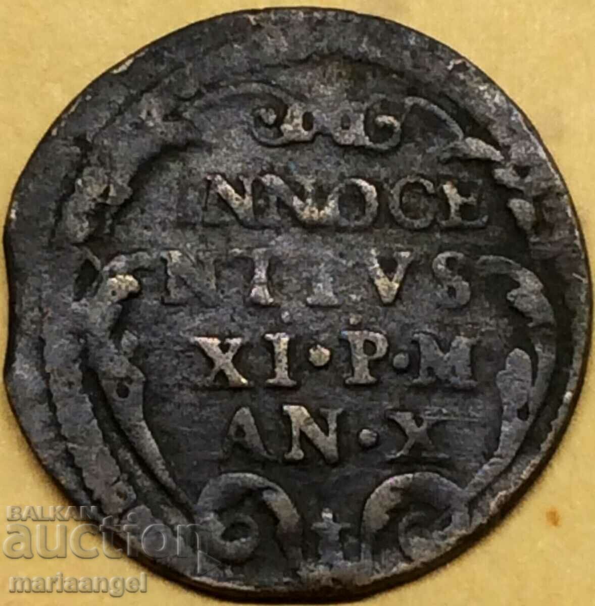 grosso Vatican Rome Innocent XI 1676-1689 rare type