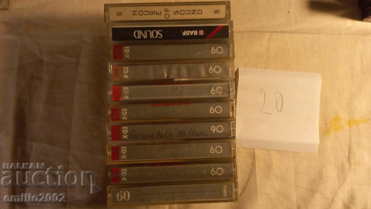 Audio cassettes 10pcs 20