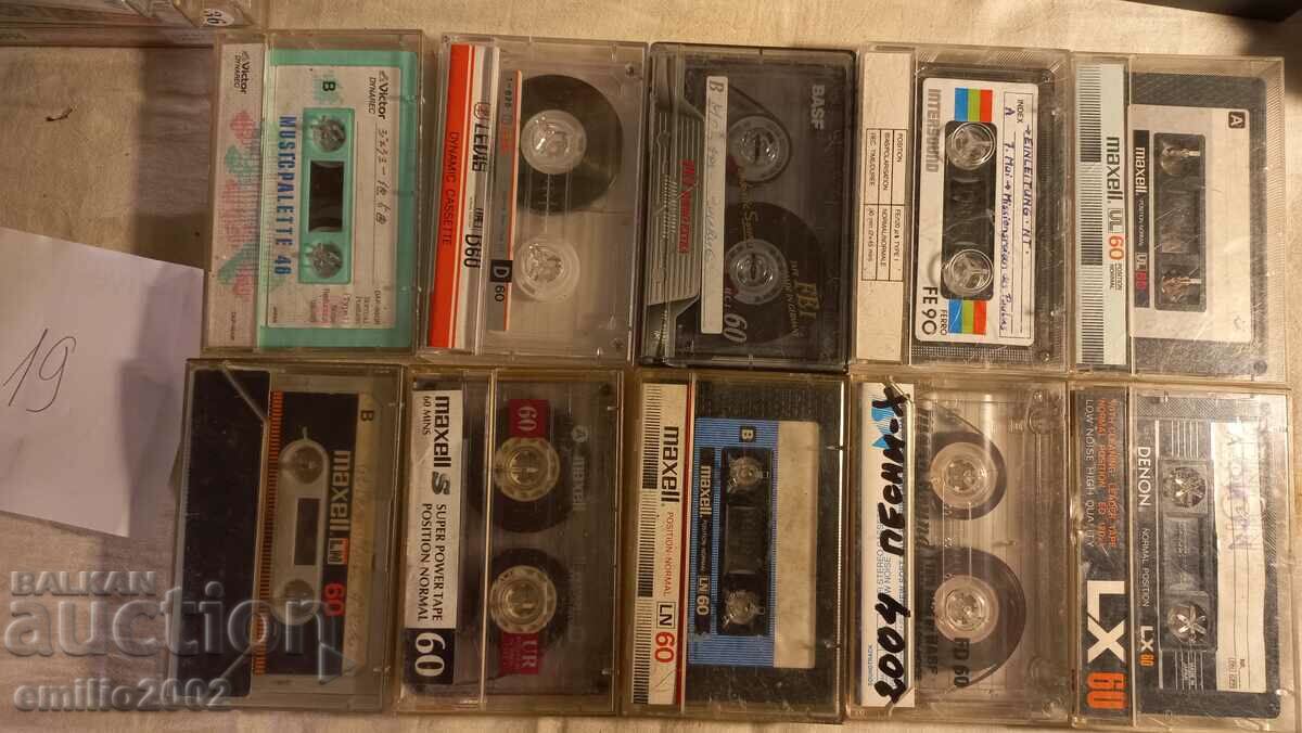 Audio cassettes 10pcs 19 with price 9.00 BGN | € 4.60 Audio cassettes 10pcs 19 with price 9.00 BGN | € 4.60