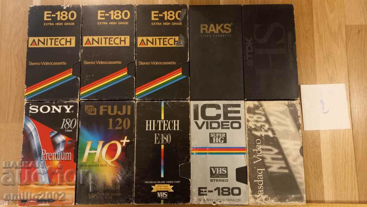 Video cassettes 10 pcs 02