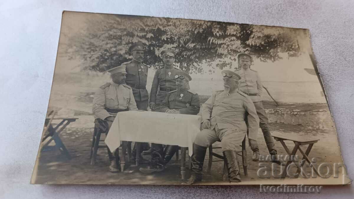 Photo Generals and officers with orders and German iron crosses