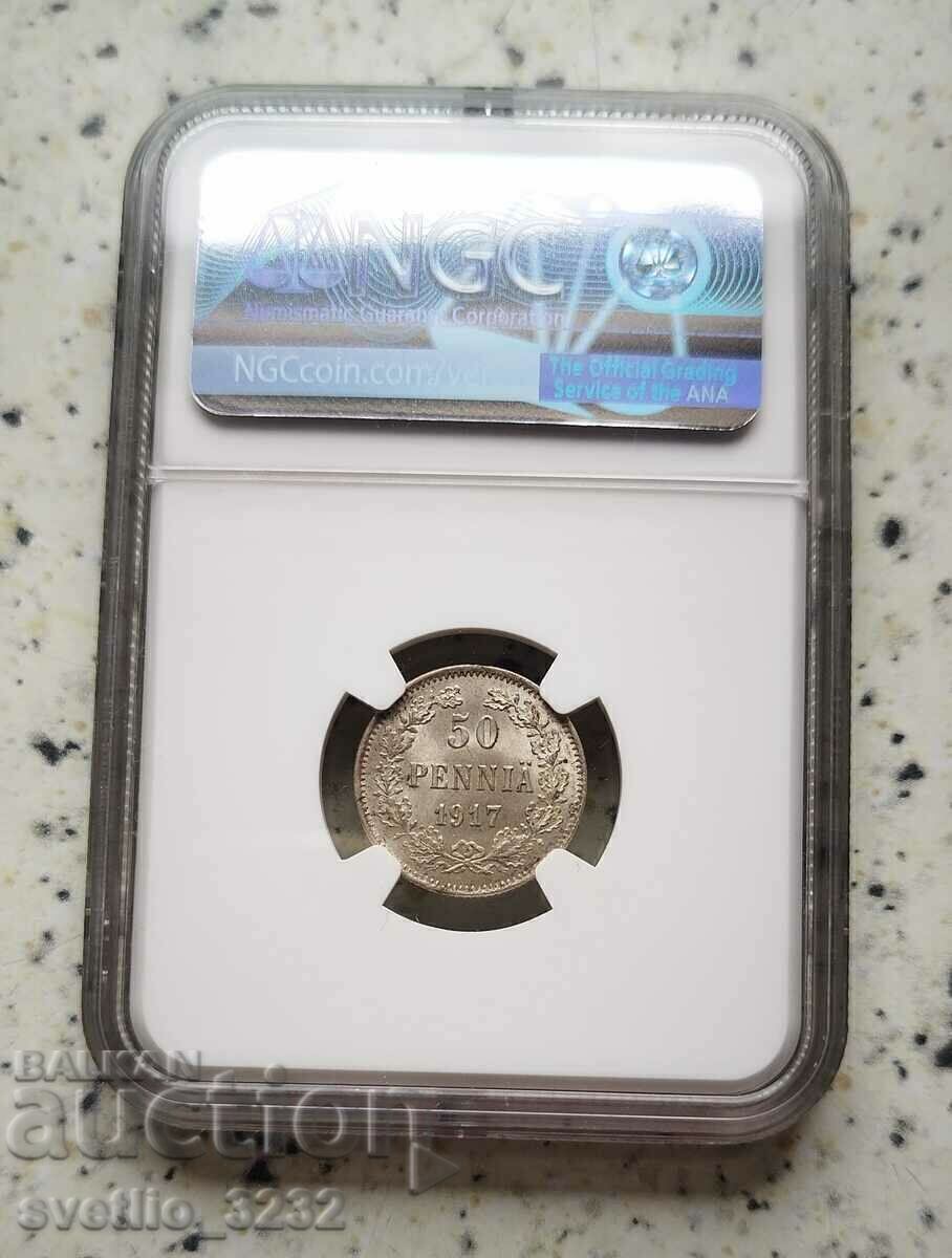 50 pence 1917 MS 65 NGC cu preț € 100.00 | 195.58 BGN 50 pence 1917 MS 65 NGC cu preț € 100.00 | 195.58 BGN