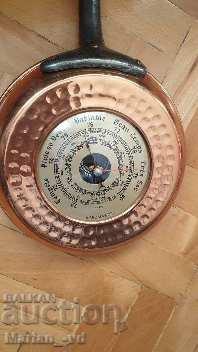 Old barometer copper pan with price 80.00 BGN | € 40.90 Old barometer copper pan with price 80.00 BGN | € 40.90