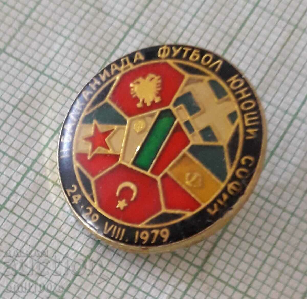 Badge - Junior Football Balkaniad Sofia 1979 with price 2.00 BGN | € 1.02 Badge - Junior Football Balkaniad Sofia 1979 with price 2.00 BGN | € 1.02