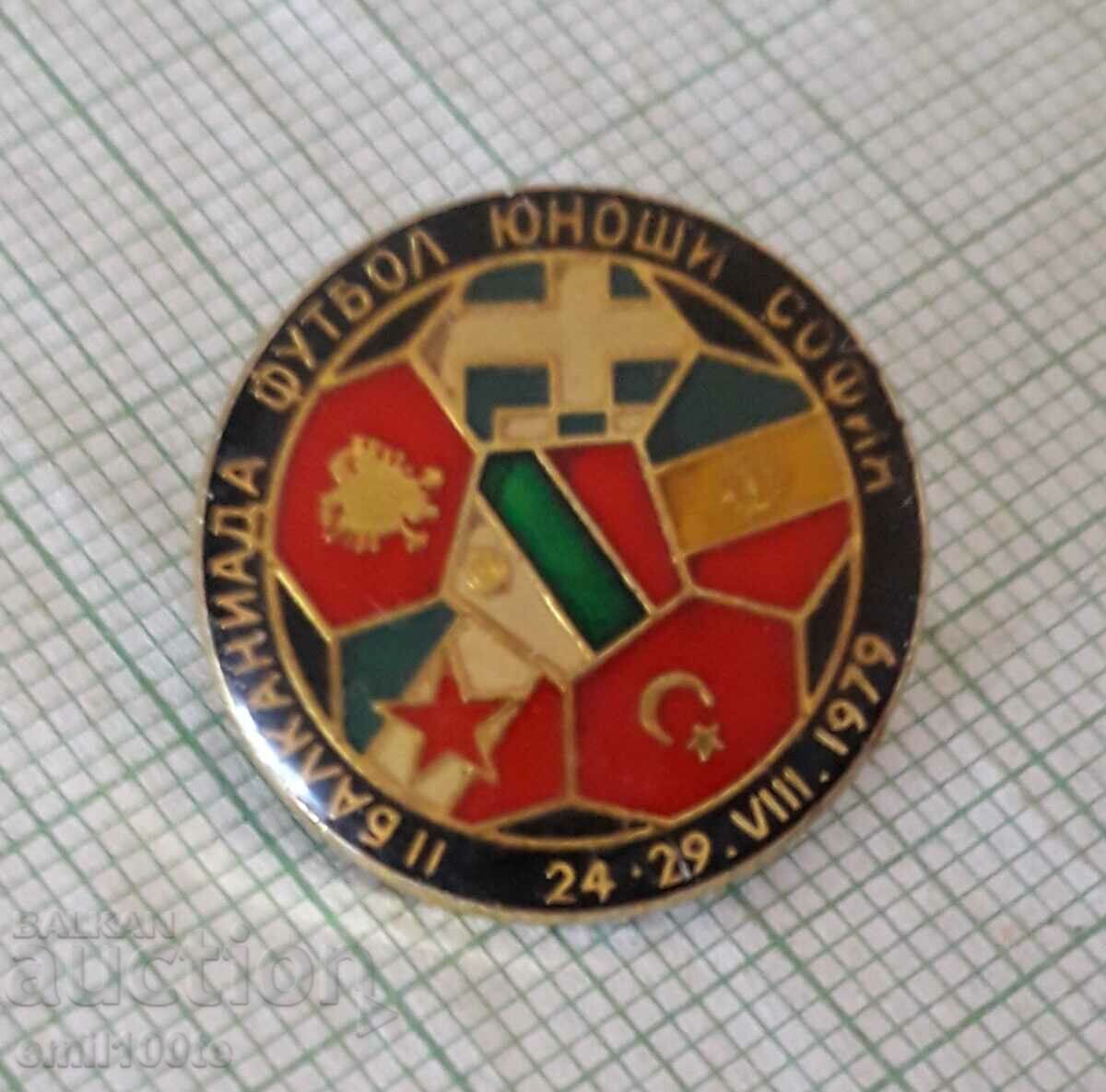 Auction Badge - Junior Football Balkaniad Sofia 1979 Auction Badge - Junior Football Balkaniad Sofia 1979