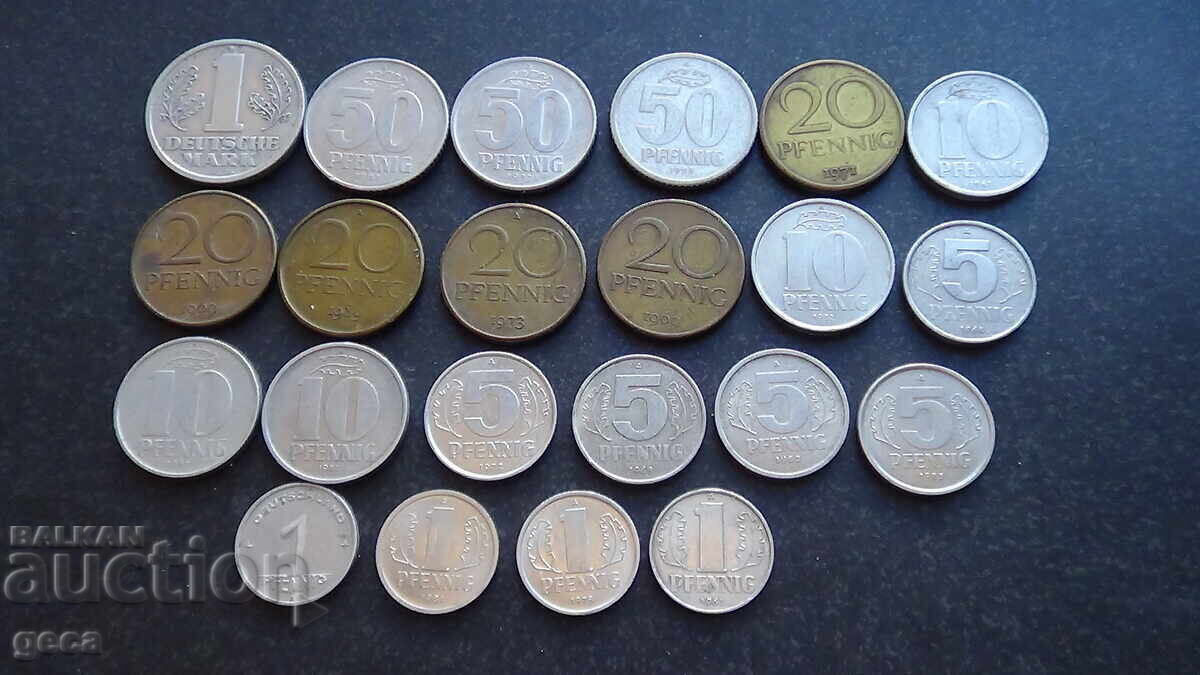 Delivery of Lot of coins Germany / GDR / 22 pieces Delivery of Lot of coins Germany / GDR / 22 pieces