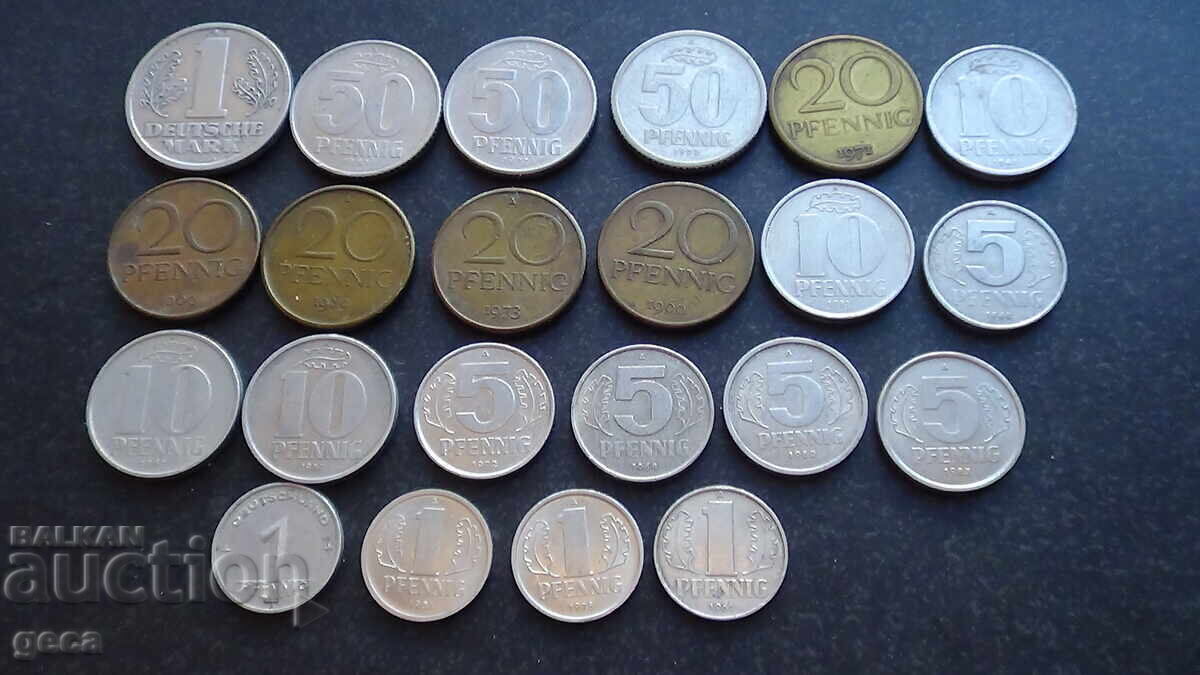 Lot of coins Germany / GDR / 22 pieces - 6 Lot of coins Germany / GDR / 22 pieces - 6