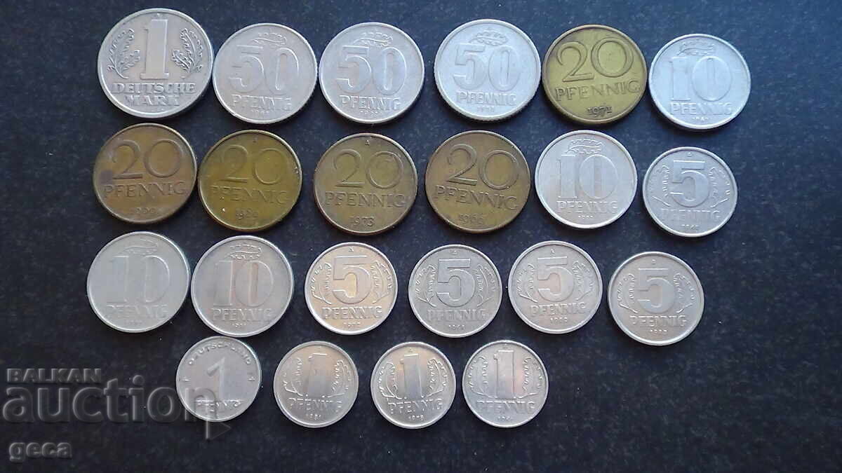 Lot of coins Germany / GDR / 22 pieces Lot of coins Germany / GDR / 22 pieces
