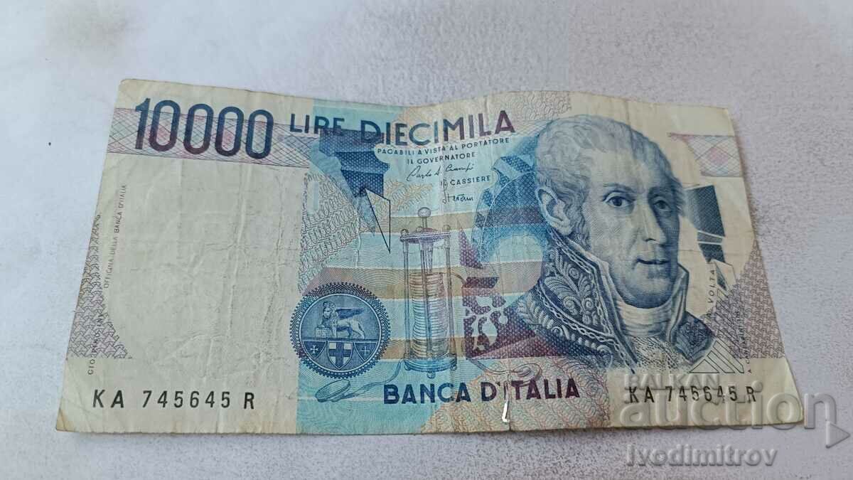 Италия 10000 лирети 1984