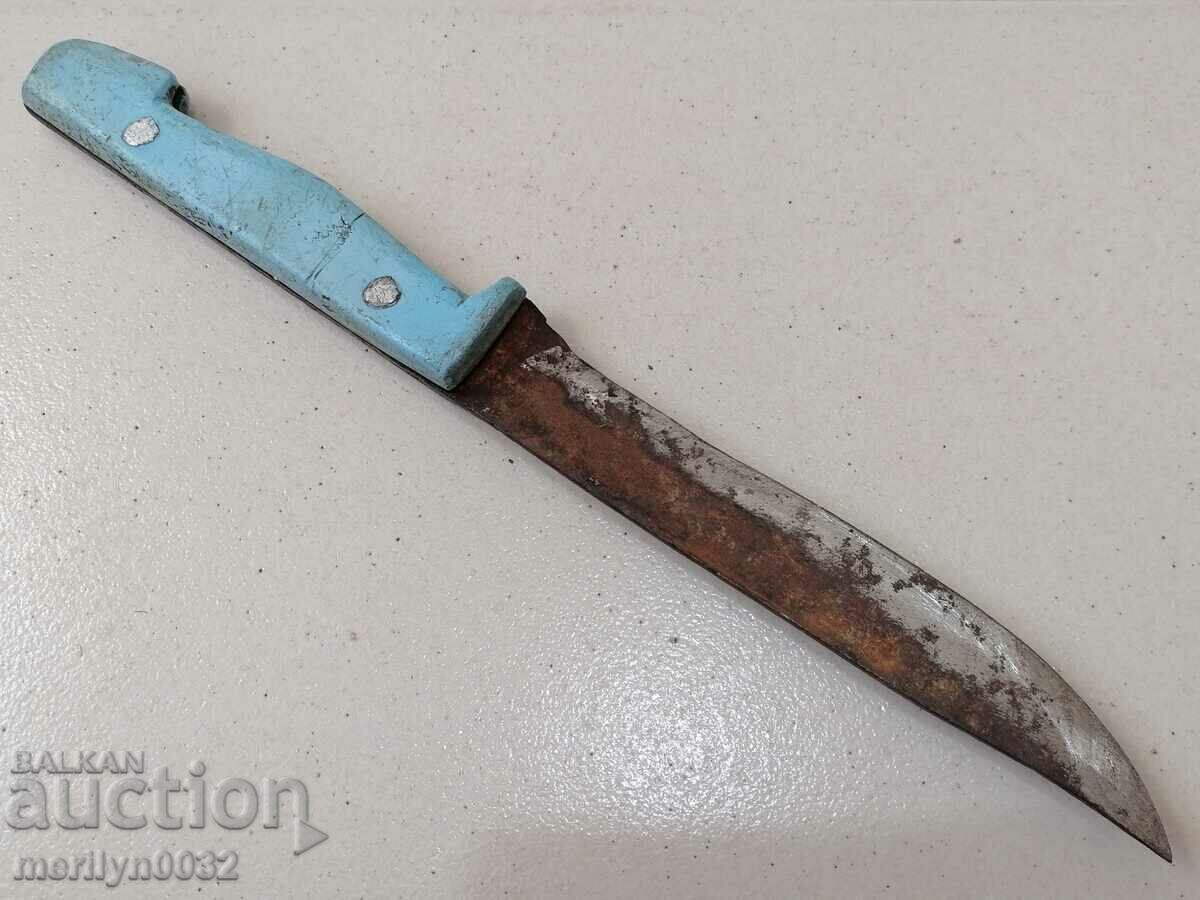 Auction Old butcher knife, karakulak, shank Auction Old butcher knife, karakulak, shank
