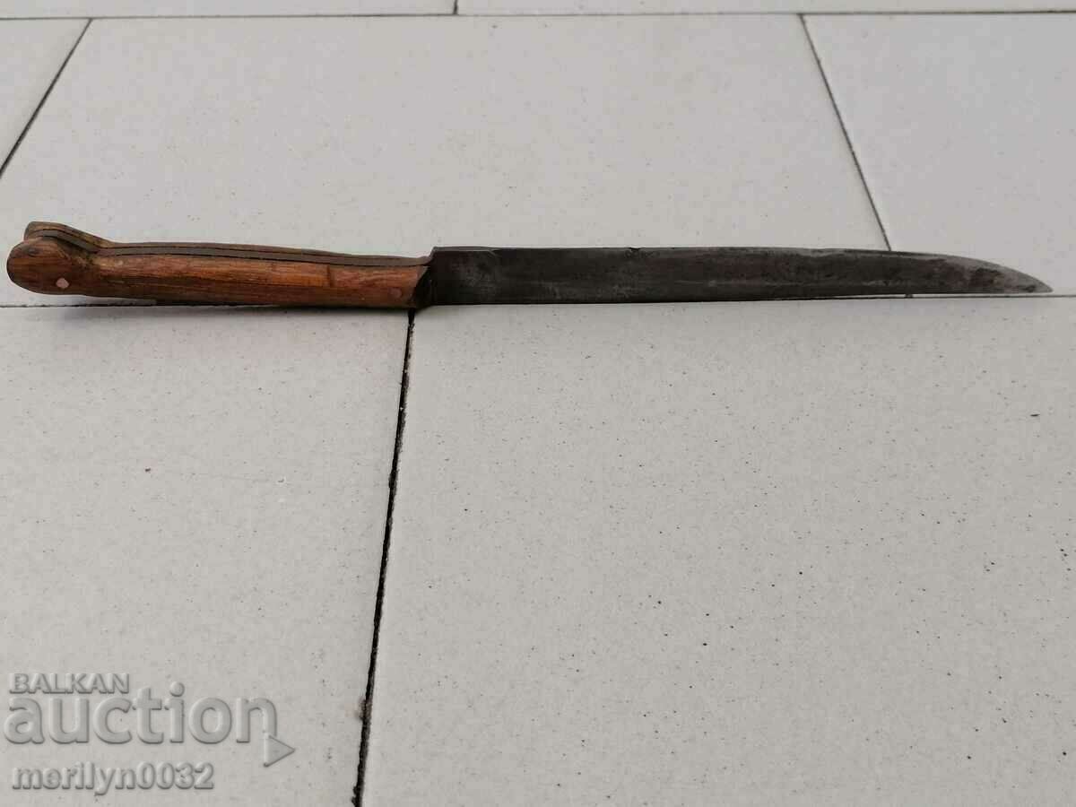 Delivery of Old butcher knife with karakulak handle, shank Delivery of Old butcher knife with karakulak handle, shank