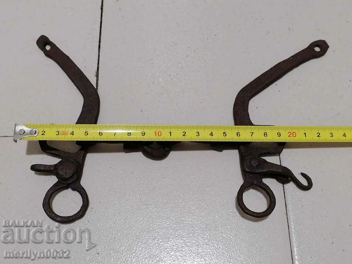 Delivery of Old wrought bridle, wrought iron, harness