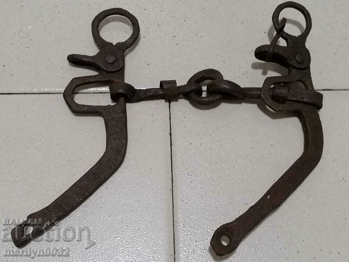 Old wrought bridle, wrought iron, harness - 6