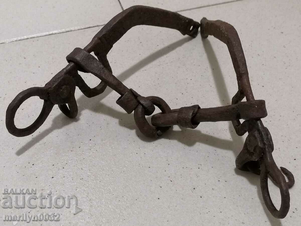 Old wrought bridle, wrought iron, harness - 7
