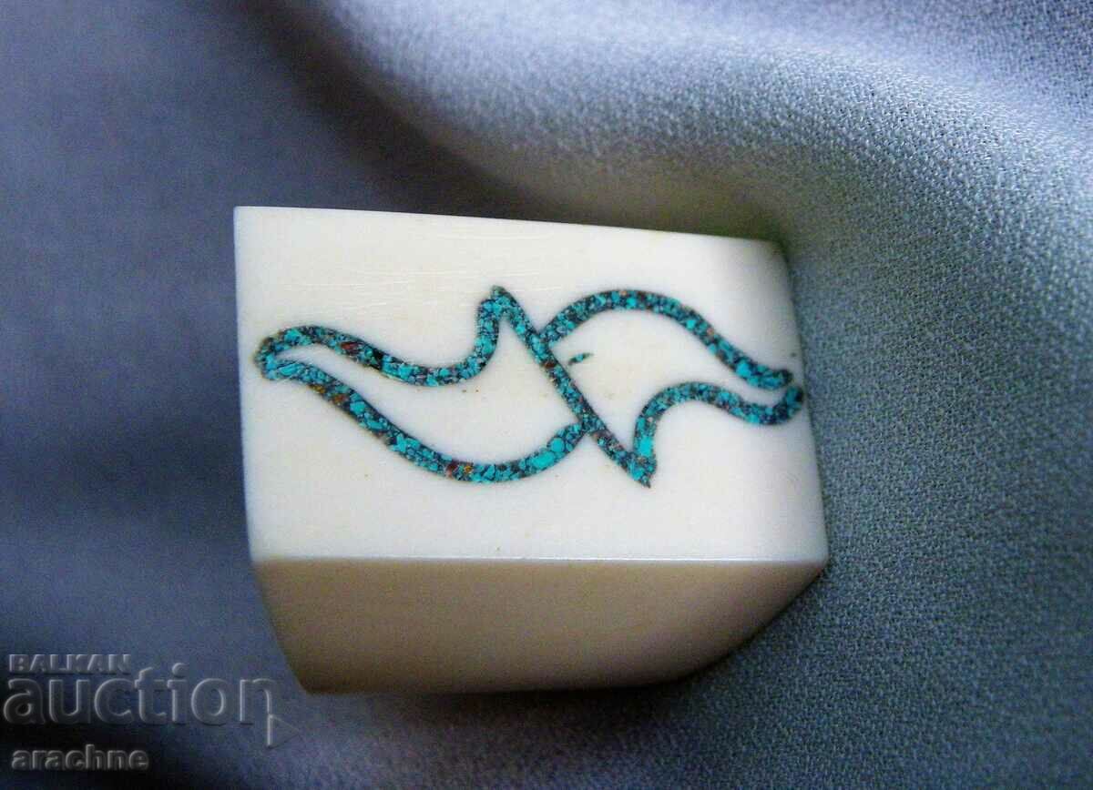 Inel de fildeș cu incrustații - 5