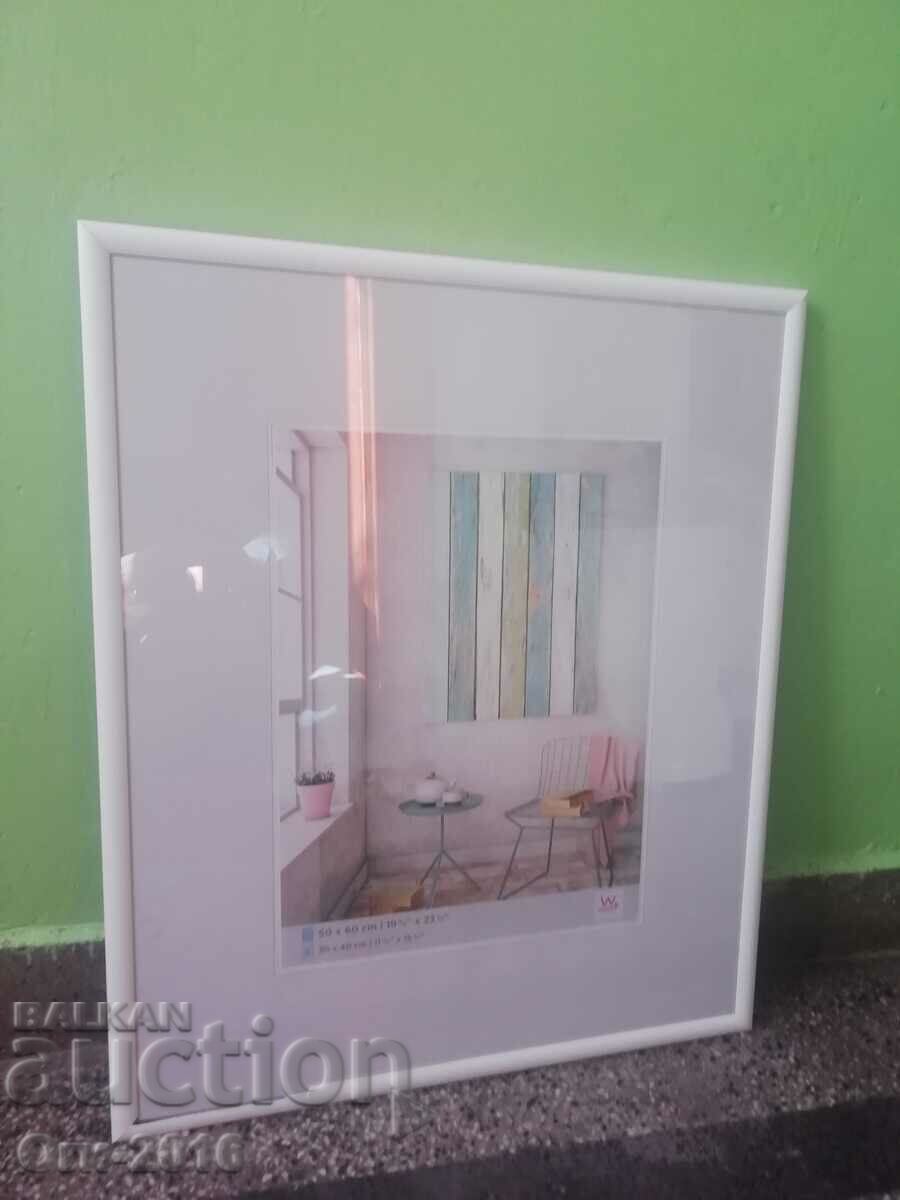 Photo frame, picture with glass 50/60