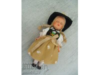 No.*7189 old doll - height 18 cm - synthetic, textile