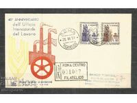 Registered FDC Italia traveled to Barcelona 1959 y - A 645