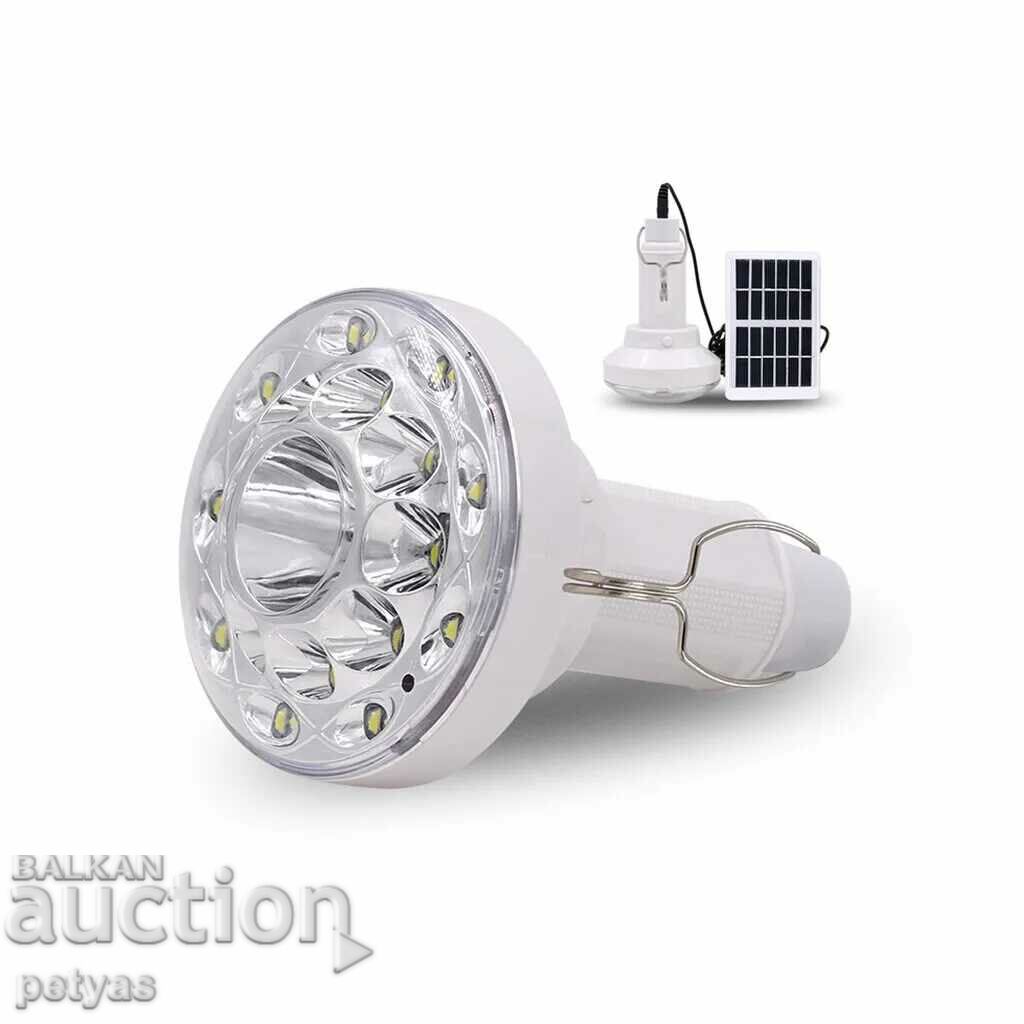 Auction  Electric lamp with solar panel LED 3W/6V - EP-022