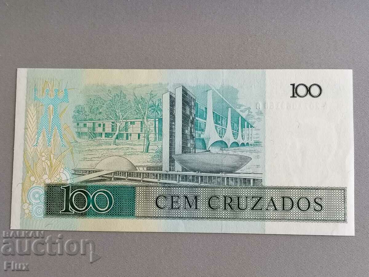 Banknote - Brazil - 100 cruzados UNC | 1987 with price 5.75 BGN | € 2.94 Banknote - Brazil - 100 cruzados UNC | 1987 with price 5.75 BGN | € 2.94