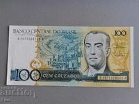Банкнота - Бразилия - 100 крузадос UNC | 1987г.