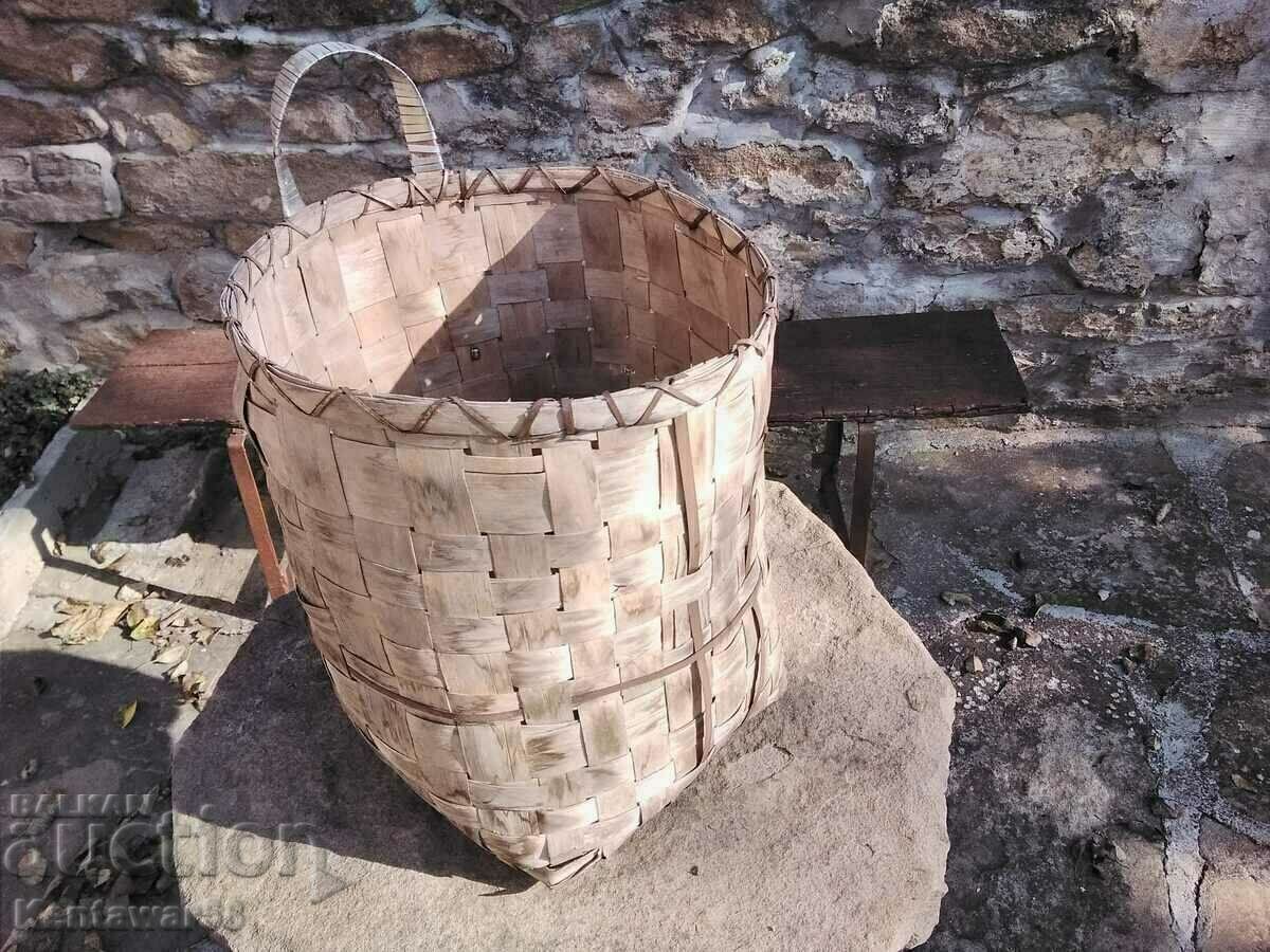 Old wicker basket. Old wicker basket.
