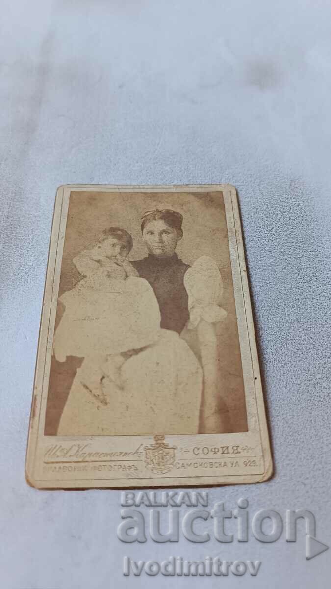 Photo Woman and little girl Cardboard
