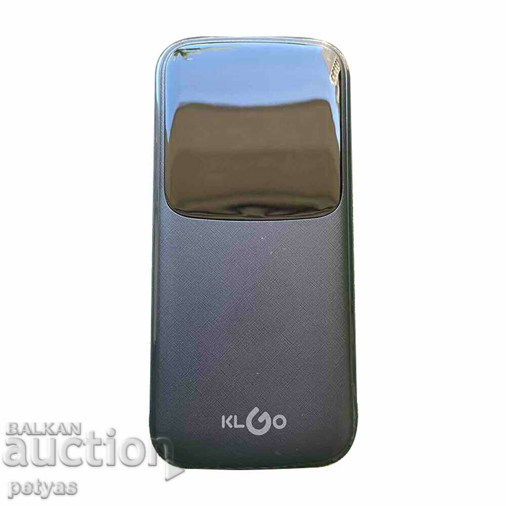 10,000 mAh Power Bank KLGO KP-83, with display, with 4 charging cables