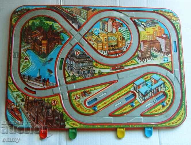 Sheet metal track with three metal carts with price 50.00 BGN | € 25.56 Sheet metal track with three metal carts with price 50.00 BGN | € 25.56