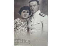 Photograph of an officer with his wife, Plovdiv 1936