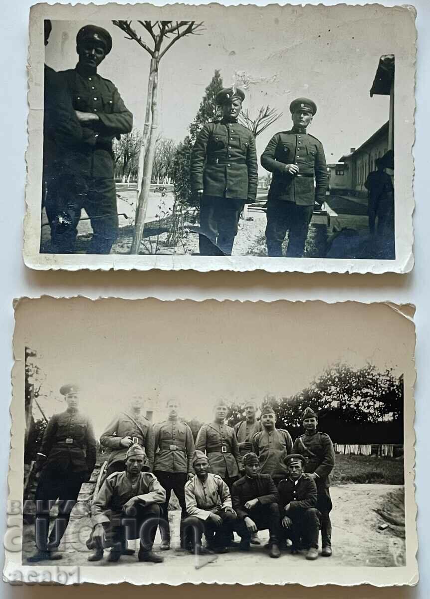 Soldați în fața cazărmii în anii 1940