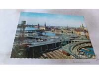 Postcard Stockholm Slussen and the Old Town