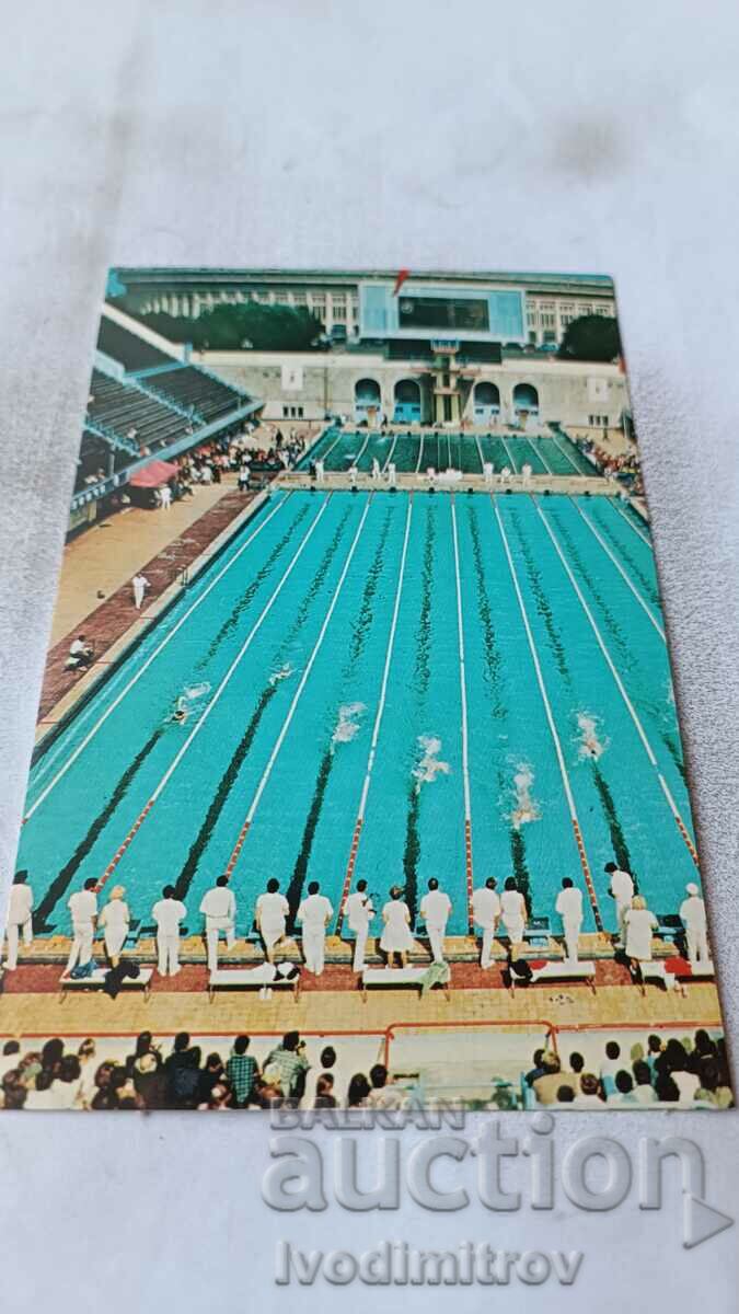 Postcard Lenina Stadium Pool 1980