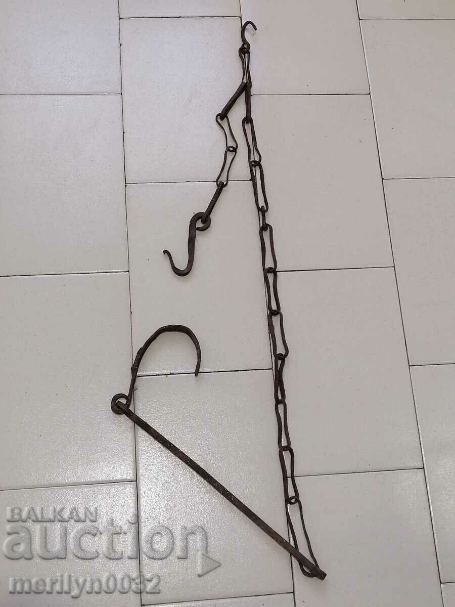 Old Wrought Iron Hearth Chain Wrought Iron Hook Chain with price 48.00 BGN | € 24.54 Old Wrought Iron Hearth Chain Wrought Iron Hook Chain with price 48.00 BGN | € 24.54
