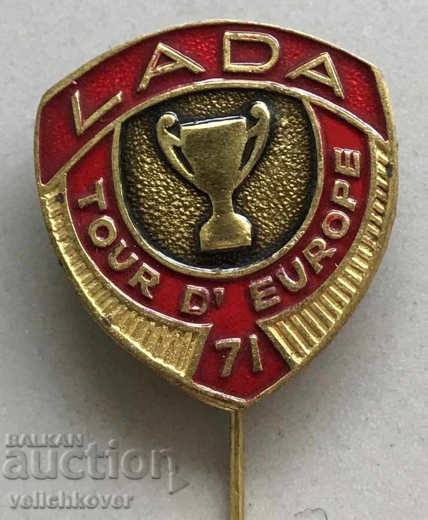 26862 USSR sign rally Tour Europe participation car Lada 1971
