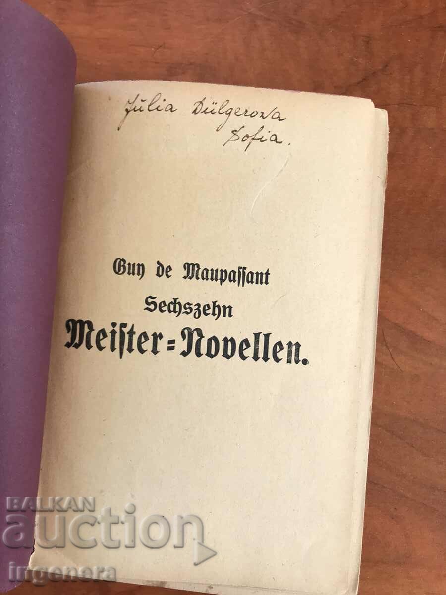 BOOK-GI DE MAUPASSAN-16 MASTER NOVELS-GERMAN LANGUAGE with price 26.00 BGN | € 13.29