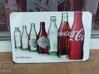 Metal sign Coca Cola Coca Cola bottles advertising company