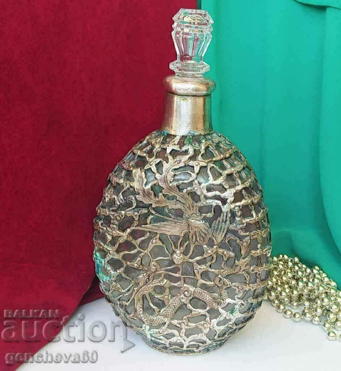 Vintage carafe with woven silver-plated ornaments, collectible - 6 Vintage carafe with woven silver-plated ornaments, collectible - 6