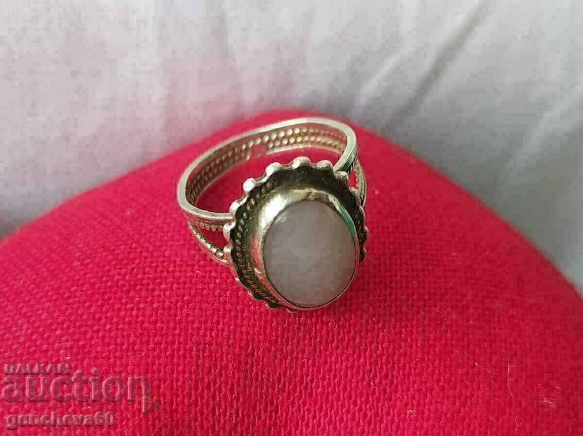 Inel renascentist cu opal alb/marcaj 925