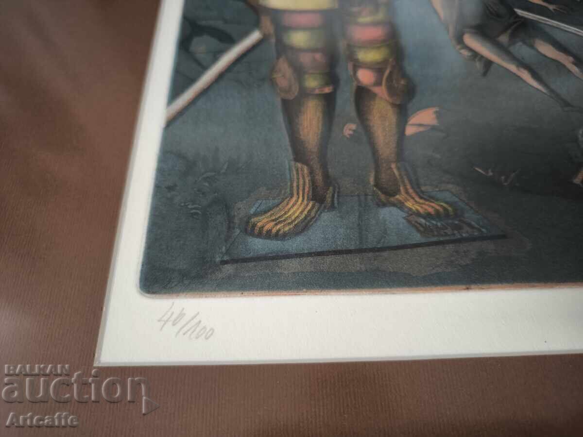 Colored etching - 5 Colored etching - 5