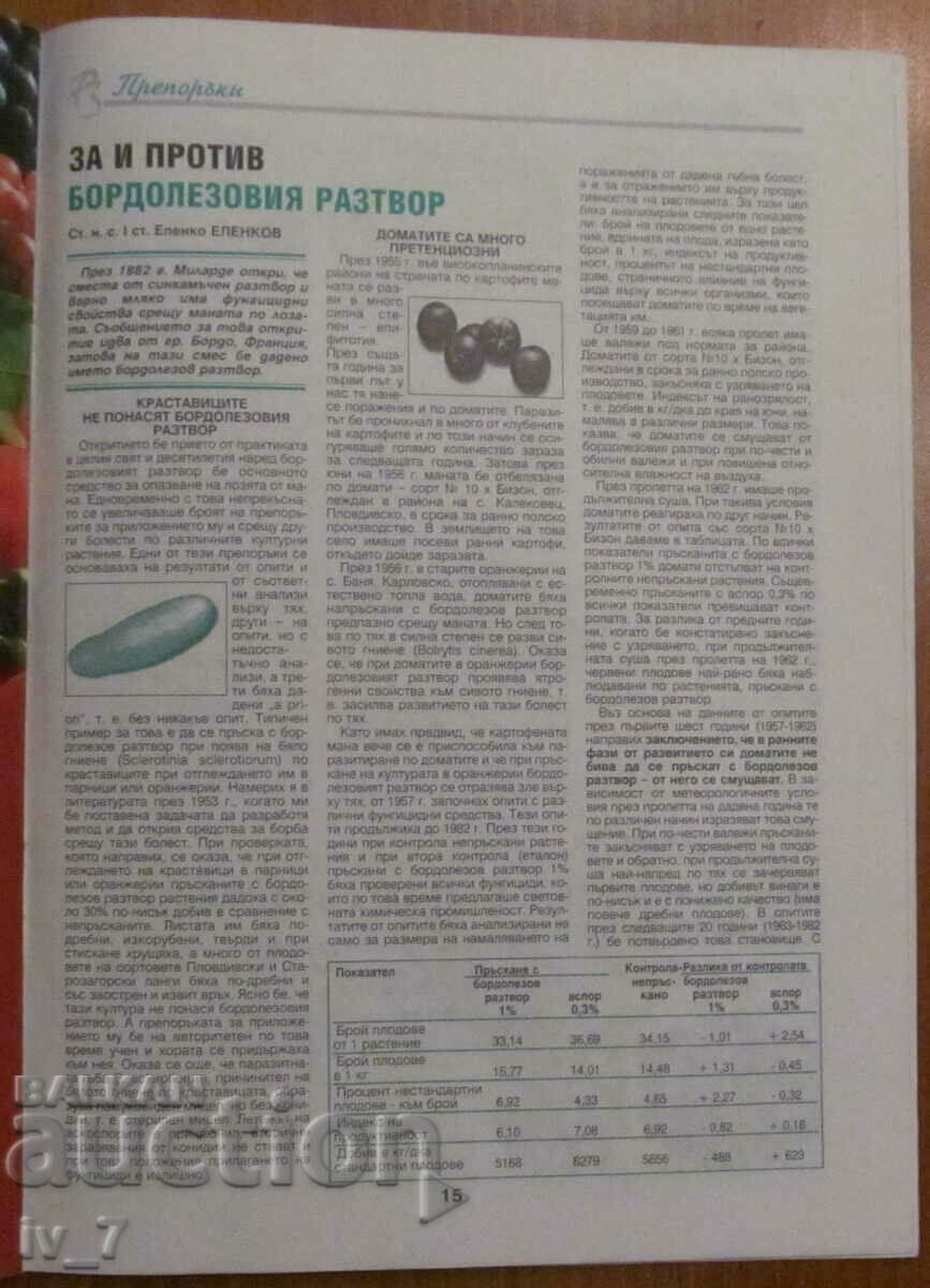 Delivery of "PLANT PROTECTION" MAGAZINE - ISSUE 5, 2000 Delivery of "PLANT PROTECTION" MAGAZINE - ISSUE 5, 2000