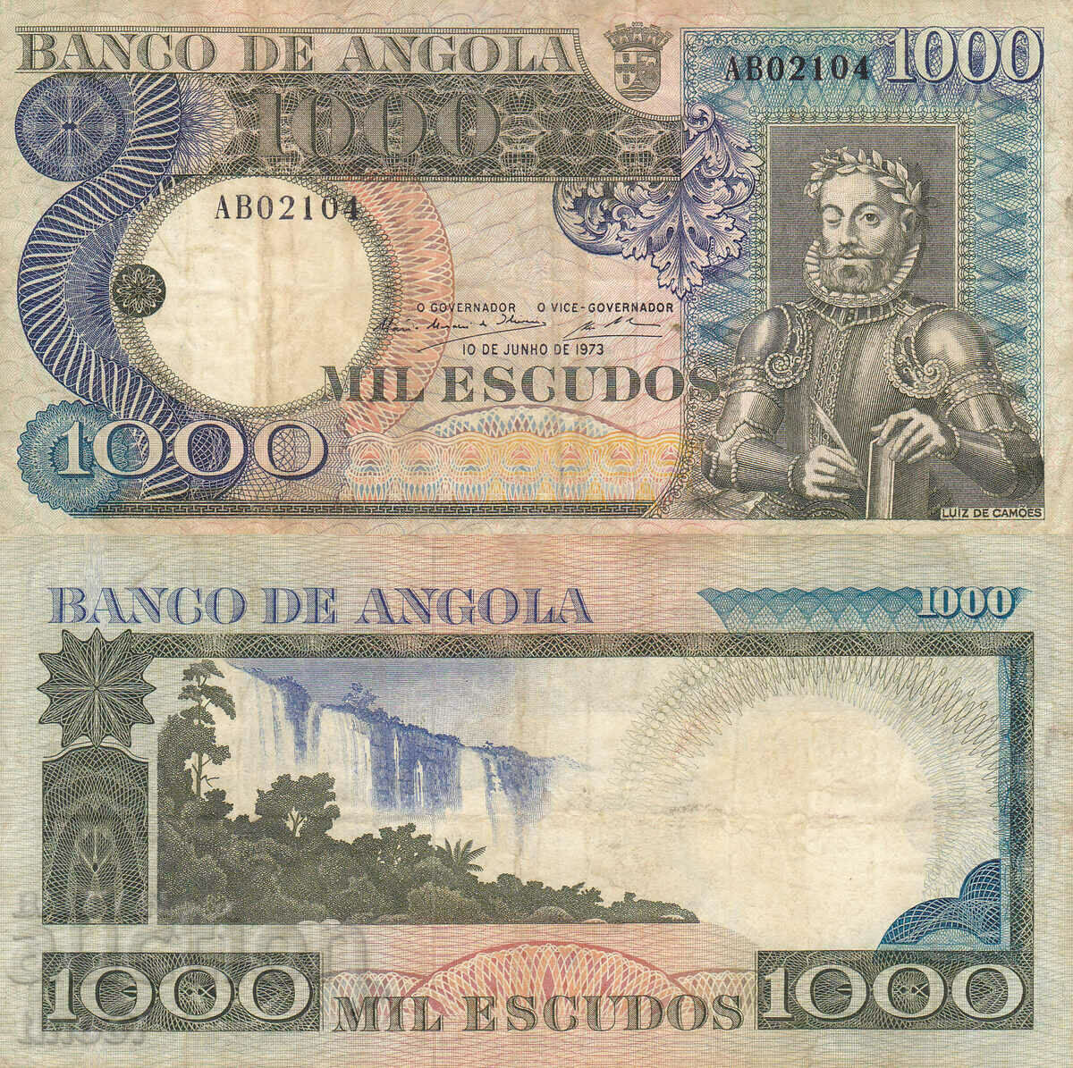 tino37- ANGOLA - 1000 ESCUDOS - 1973