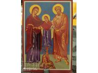 Картичка икона на Светите Йоаким и Анна