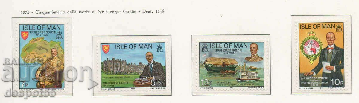 1975. Isle of Man. Sir George Goldie - the founder of Nigeria.